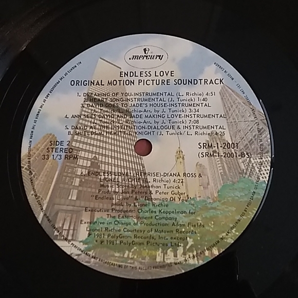 Endless Love - Original Motion Picture Soundtrack LP - Picture 8 of 8